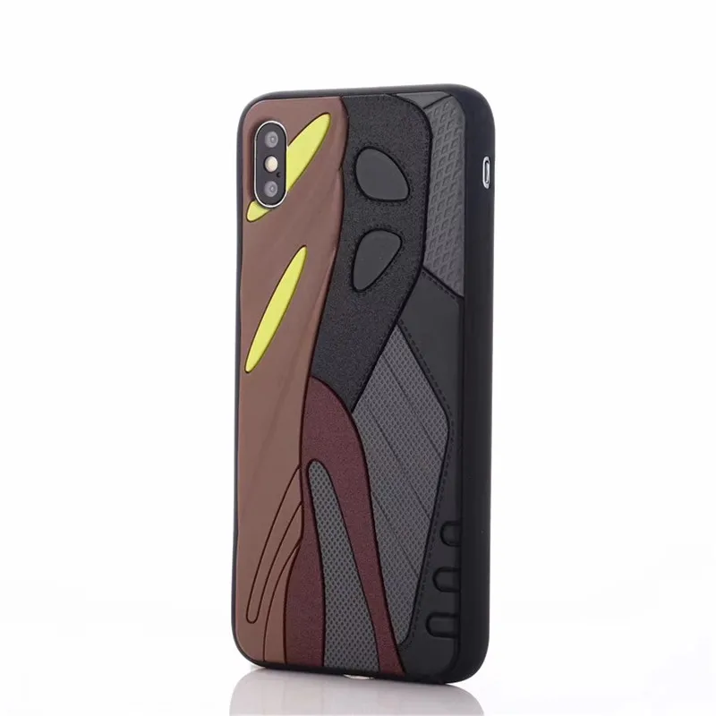 Американский тренд Kanye Omari West кроссовки чехол для iPhone X XS MAX XR 7 8 plus 3D подошвы подошва силикагель мягкий силиконовый чехол - Color: 1