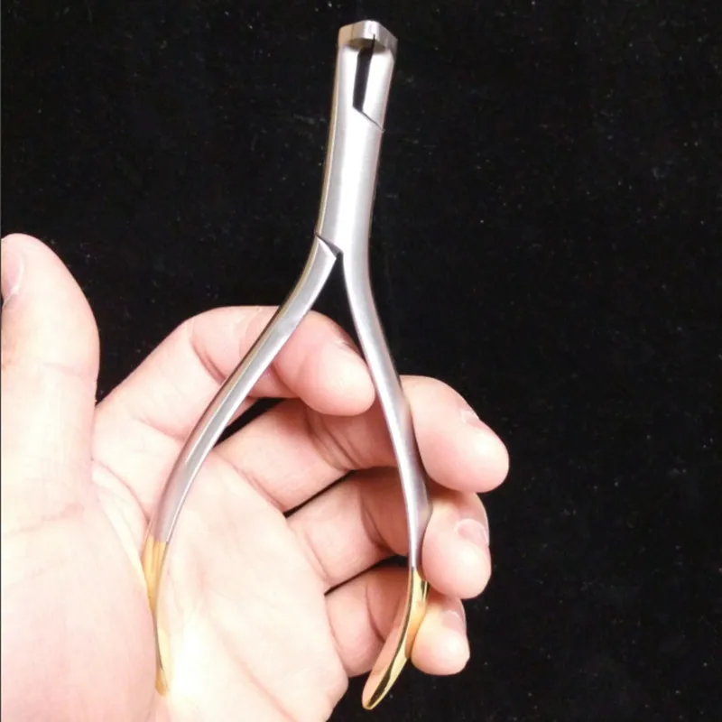 

New Long Handle Dental Orthodontic Wire Distal End Cutter Plier TC Insert 1/3 Goden Holder Instrument