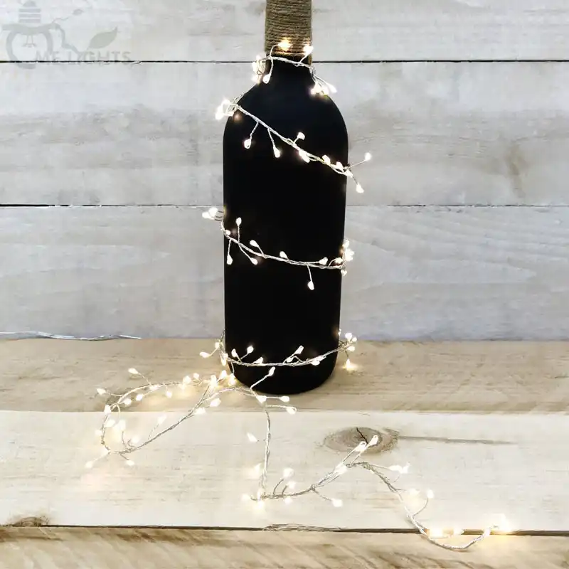copper cluster string lights