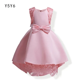 

Baby girl embroidered silk princess dress for wedding party kids clothes for toddler girl children fashion christmas costume