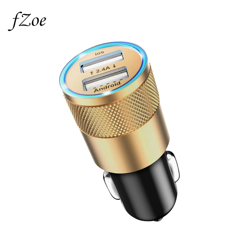 

fZoe Dual USB Car Charger for iPhone X 10 8 7 Plus Universal Mobile Phone USB Adapter for Samsung Huawei Xiaomi USB Cigar Socket