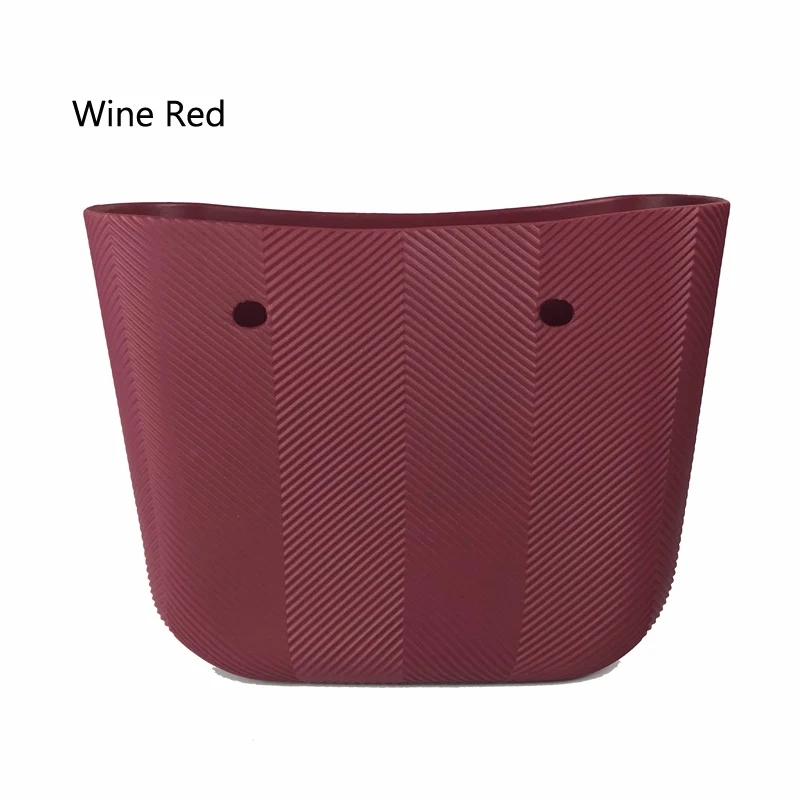 Мини-размер EVA зазубренная пляжная Силиконовая Водонепроницаемая Obag O сумка стильная сумка для тела женские сумки - Цвет: Wine Red