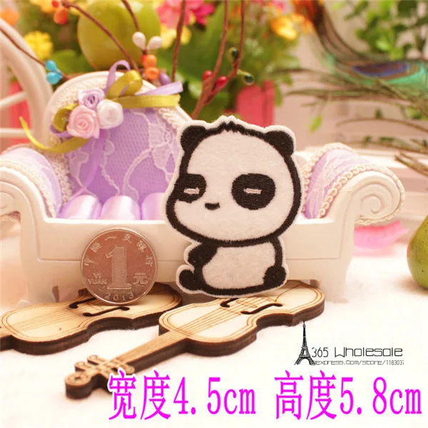 Cute Panda Iron on Cloth Patches - 2