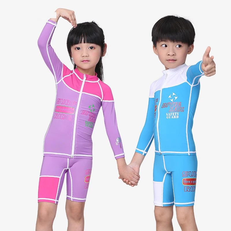 New Kids Baby Girls Boys Wetsuit One Pieces Diving Suits Surfing Rash