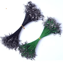 10 шт./лот, анти-укус, стальная рыболовная леска, стальной провод, лидер с поворотом, Olta, рыболовный аксессуар, свинцовый поводок, рыболовный лидер, проволока