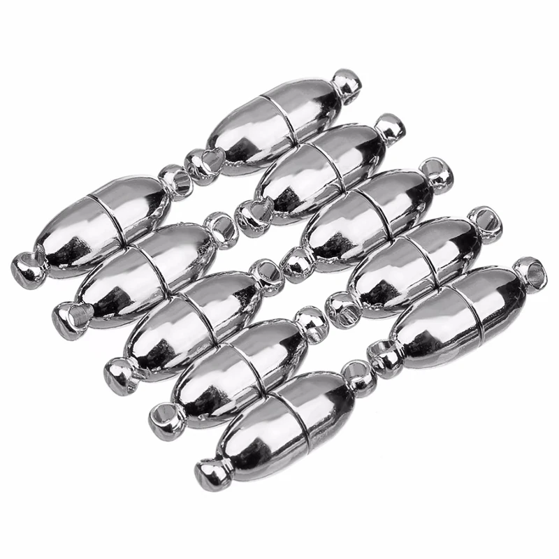 

10pcs 18X6mm Clasps&Hooks Strong Magnetic Chain Buckle Hook Clasps Jewelry Findings Making DIY Clasps For Bracelets Handmade