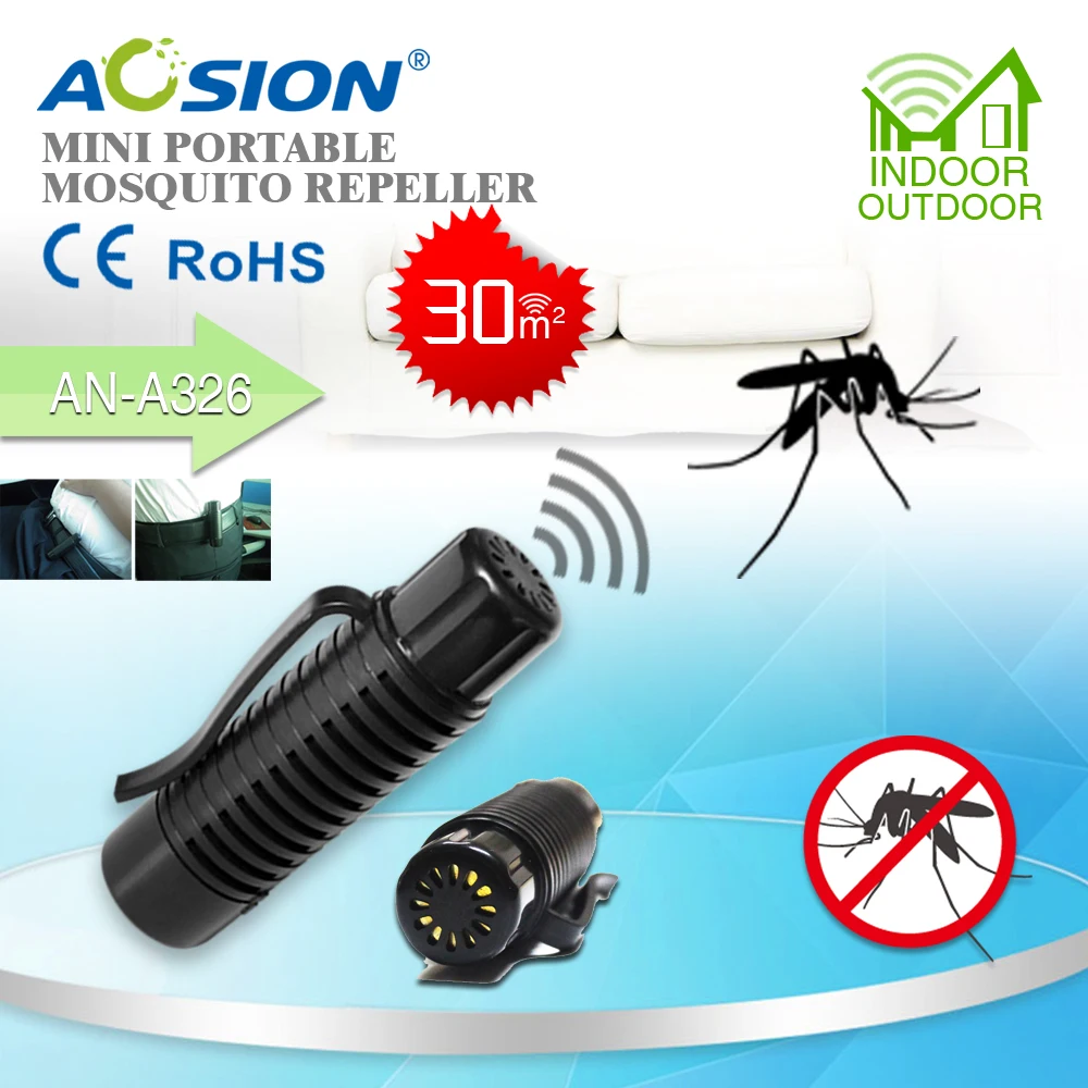 

Aosion Clip-On Battery Operated Chemical Free Long Lasting Protection Using Audible Sound Mosquito Repeller