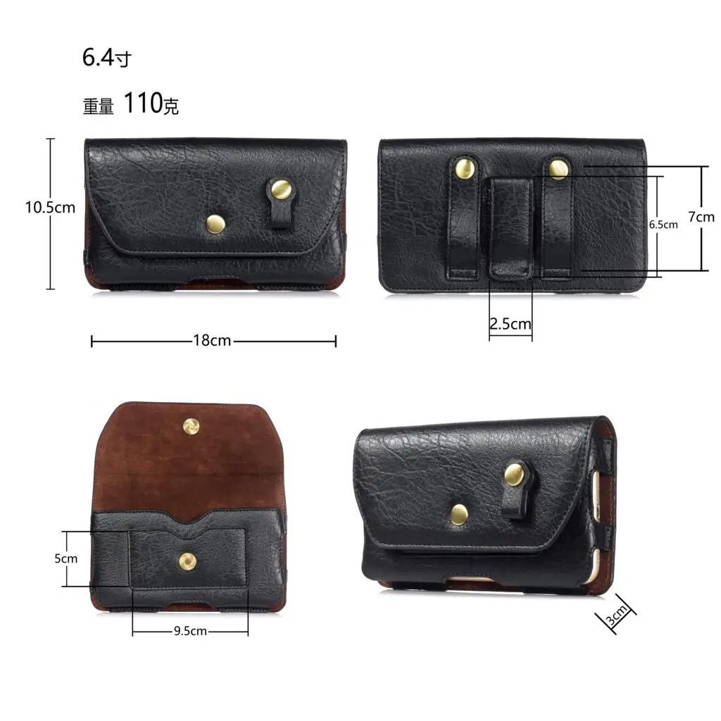 iphone 8 plus waterproof case Retro Magnetic Holster Belt Bag Clip Phone Cover for Samsung A70 A50 A51 A20 S20 M20 Smartphone Waist Leather Case 4.7 - 6.3inch iphone 8 leather case