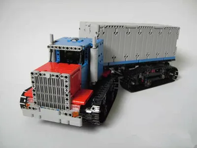 

Motor Power Function fit crawler tractor truck container truck can be separated to assemble MOC-20446 building blocks toys