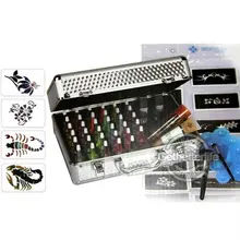EMS Freeshipping Body Art Temporary tattoo kit 38 color Deluxe Kit glitter tattoo kit PH-K006 Special price Supplies