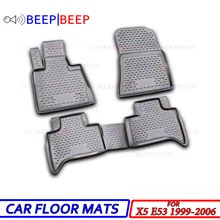 Для BMW X5 E53 1999-2006 автомобильные коврики ковры авто коврик пыленепроницаемый водостойкий автомобильный Стайлинг украшение интерьера