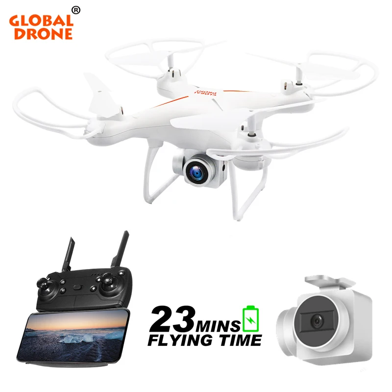 

Global Drone GW26 Profissional Drone with Camera HD Altitude Hold Wifi FPV Dron Long Time Flight Quadrocopter Gravity Sensor