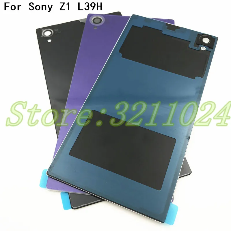 Задняя стеклянная крышка батарейного отсека Запасные части для Sony Xperia Z1 L39H C6902