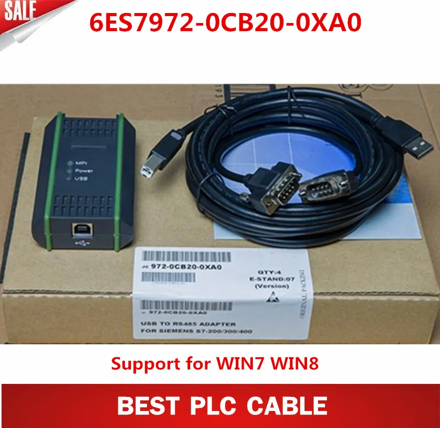 High quality programming cable USB-MPI + S7-200/300/400 PLC DP/MPI for 6ES7972-0CB20-0XA0 | Обустройство дома