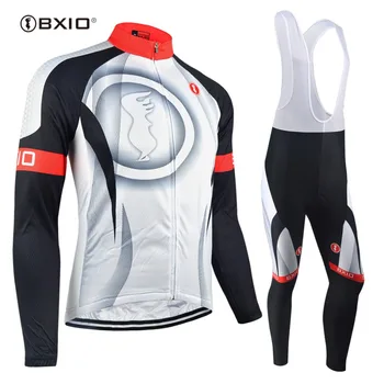

BXIO Hot Winter Fleece Cycling Jersey Men's Long Sleeve Bicycle Cycling Sets Clothing Bike Wear Outdoor Ropa Ciclismo 073