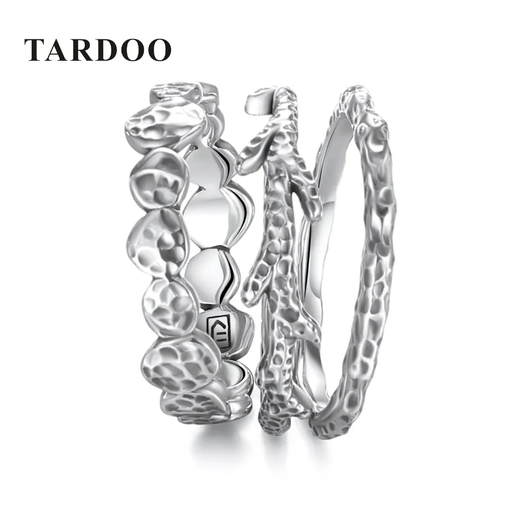 

Tardoo Genuine 925 Sterling Silver Finger Rings for Women Branch &Geometric Modeling Multiple Other Rings Brand Fine Jewelry