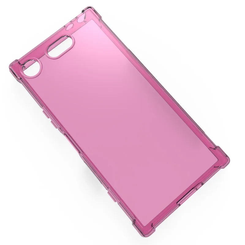 Розовый 100 шт./лот Alpha текстурой из ТПУ мягкий чехол для Sony Xperia XZ1 Compact/XZ1 мини - Цвет: Розовый