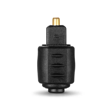 

Optical 3.5mm Female Mini Jack Plug To Digital Toslink Male Audio Adapter LSMK99