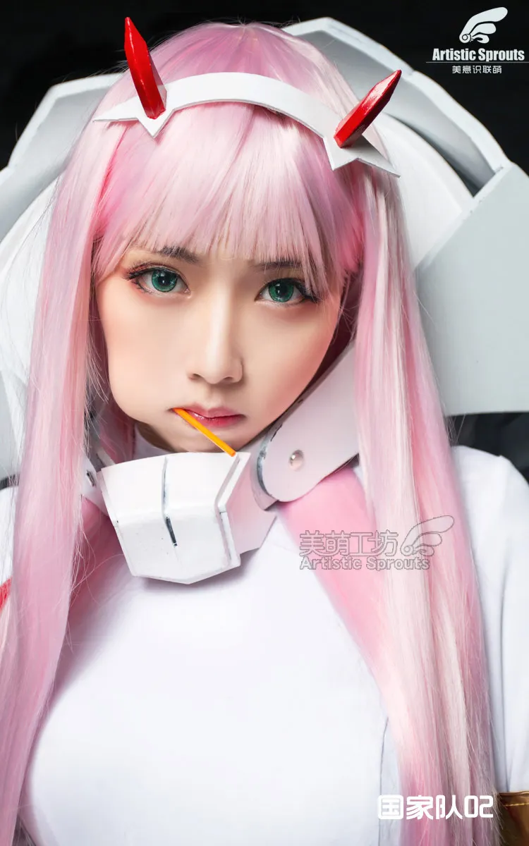 DARLING in the FRANXX 002 Zero два белых красных костюма для вождения костюм косплея униформа