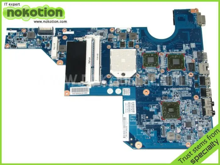 Материнская плата для ноутбука HP COMPAQ G62 серия CQ62 610161-001 мобильность Radeon HD5430 DDR3 |