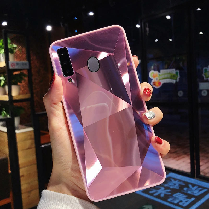 Зеркало со стразами чехол для samsung galaxy s10 a10 a20 a30 a40 a50 a70 m10 m20 s8 s9 s10e note 8 9 a6 a8 a7 j4 j6 plus чехол