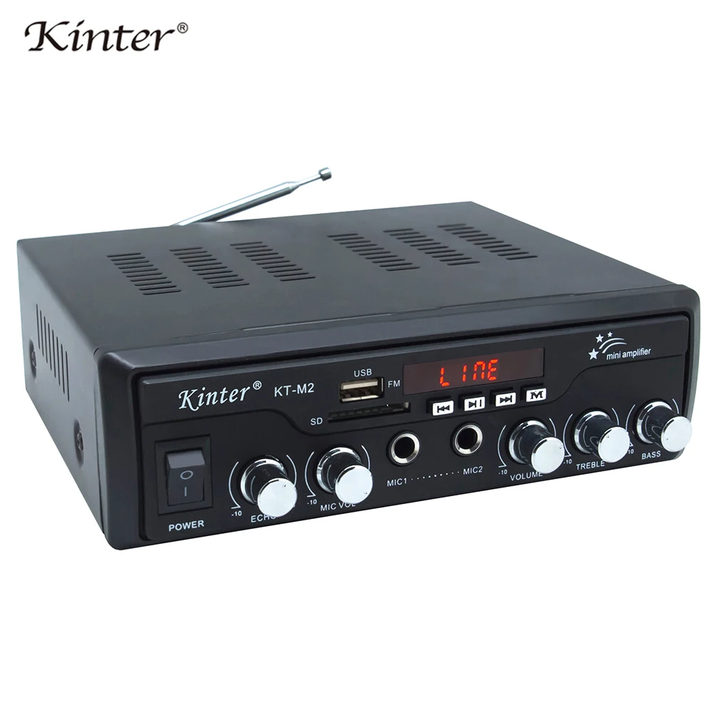 kinter M2 karaoke Amplifier with USB SD AUX FM input play audio and video on TV or other player by RCA cable AC220 power supply kinter M2 karaoke Amplifier with USB SD AUX FM input play audio and video on TV or other player by RCA cable AC220 power supply