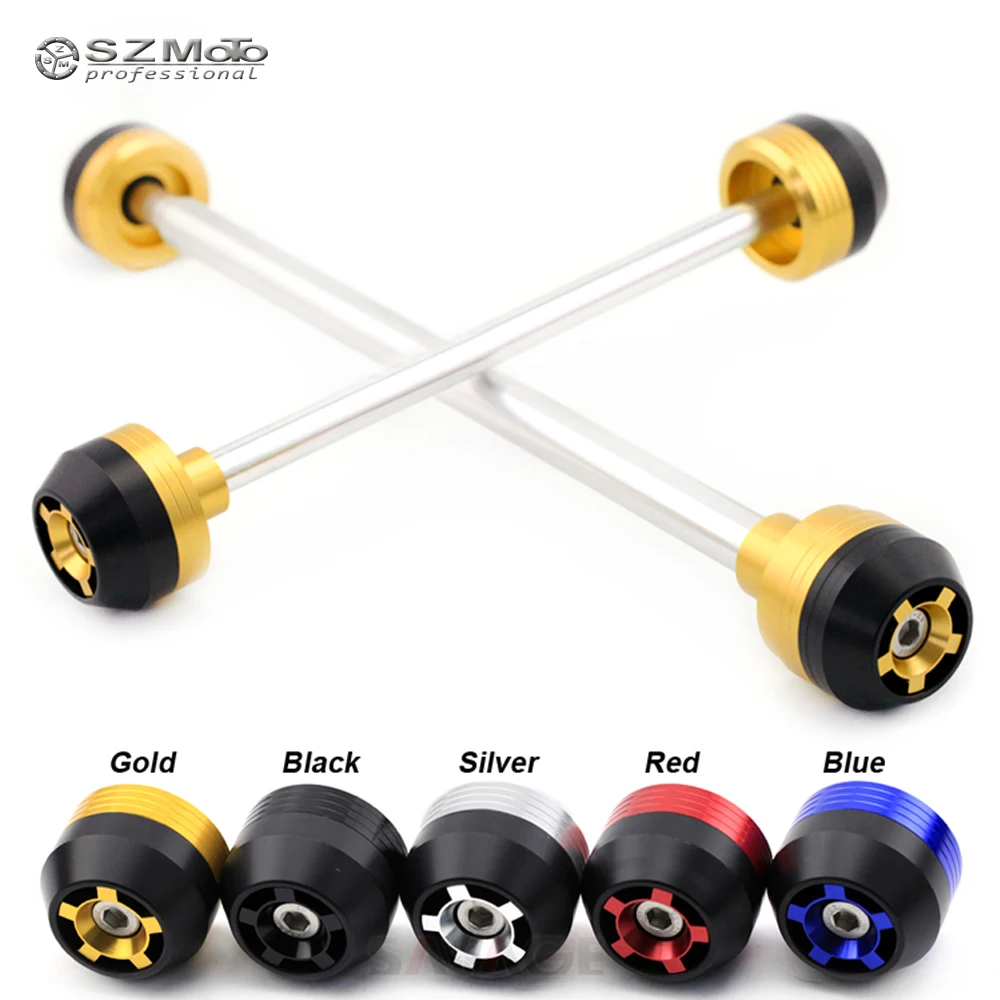 

Front Rear Axle Fork Crash Sliders For SUZUKI B-KING GSX1300 2008-2012 2011 2010 Motorcycle Accessories Wheel Protector