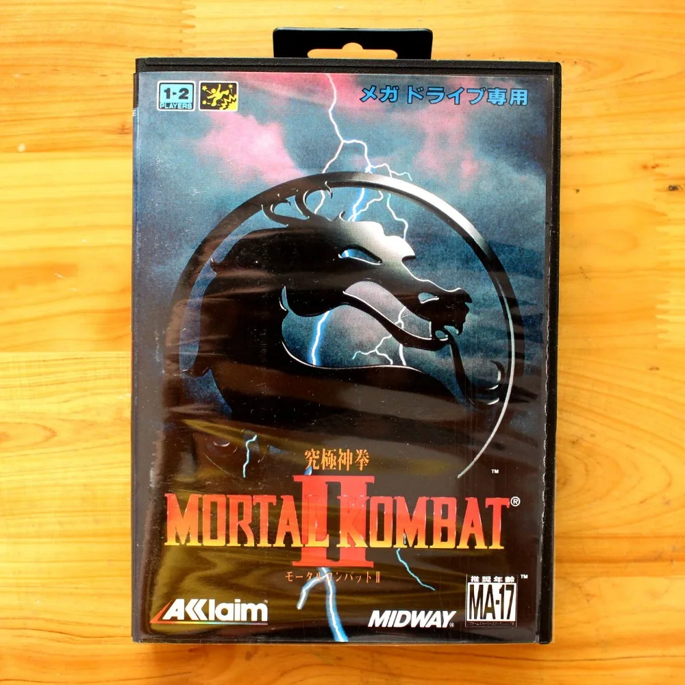 Motal Kombat II 16 бит SEGA MD игровая карта с розничной коробкой для Sega Mega Drive Genesis |