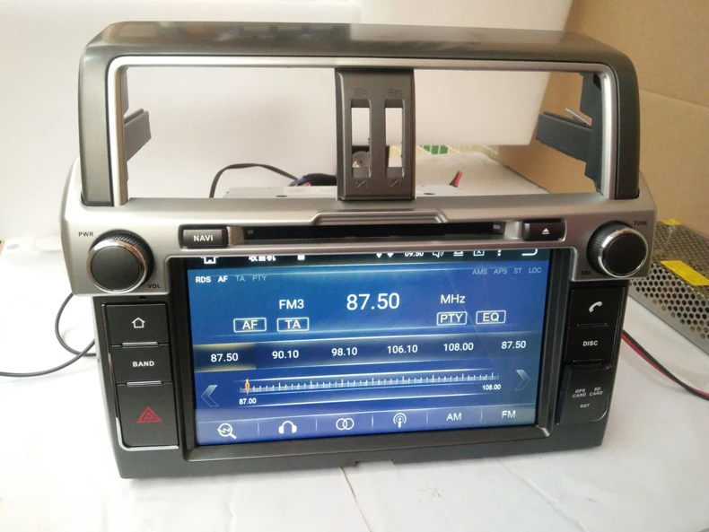 Perfect 9" two din android 9.0 car dvd player for TOYOTA PRADO LC950 PRADO 950 2014-2016 with 8core 4G RAM 32G ROM audio autoradio 8