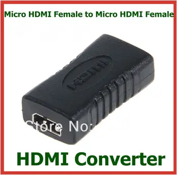 

10pcs Micro HDMI Female to Micro HDMI Female Converter Adapter Connector Extender for HD TV High Quality