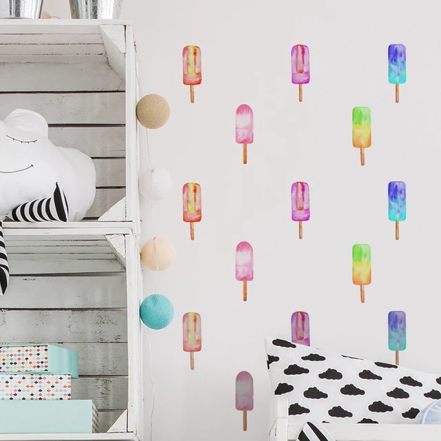 Funlife Popsicles L Stick Wall Sticker Decal Removable Funlife Popsicles L Stick Wall Sticker Decal Removable Home Decoration Art Decor