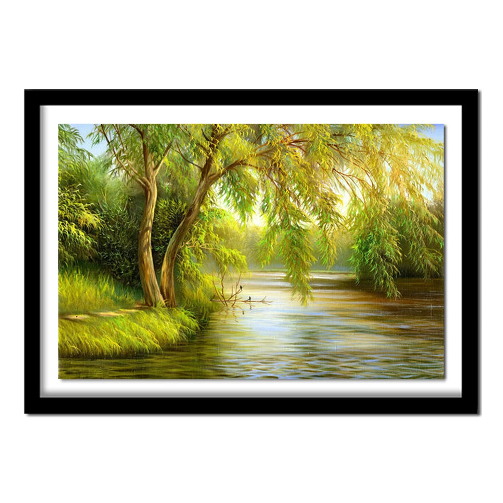 Diamante Ricamo Piazza Piena Di Strass Paesaggio Natura Diamante S 5D Pittura Diamante Fai Da Te Immagini Di Cristallo Strass