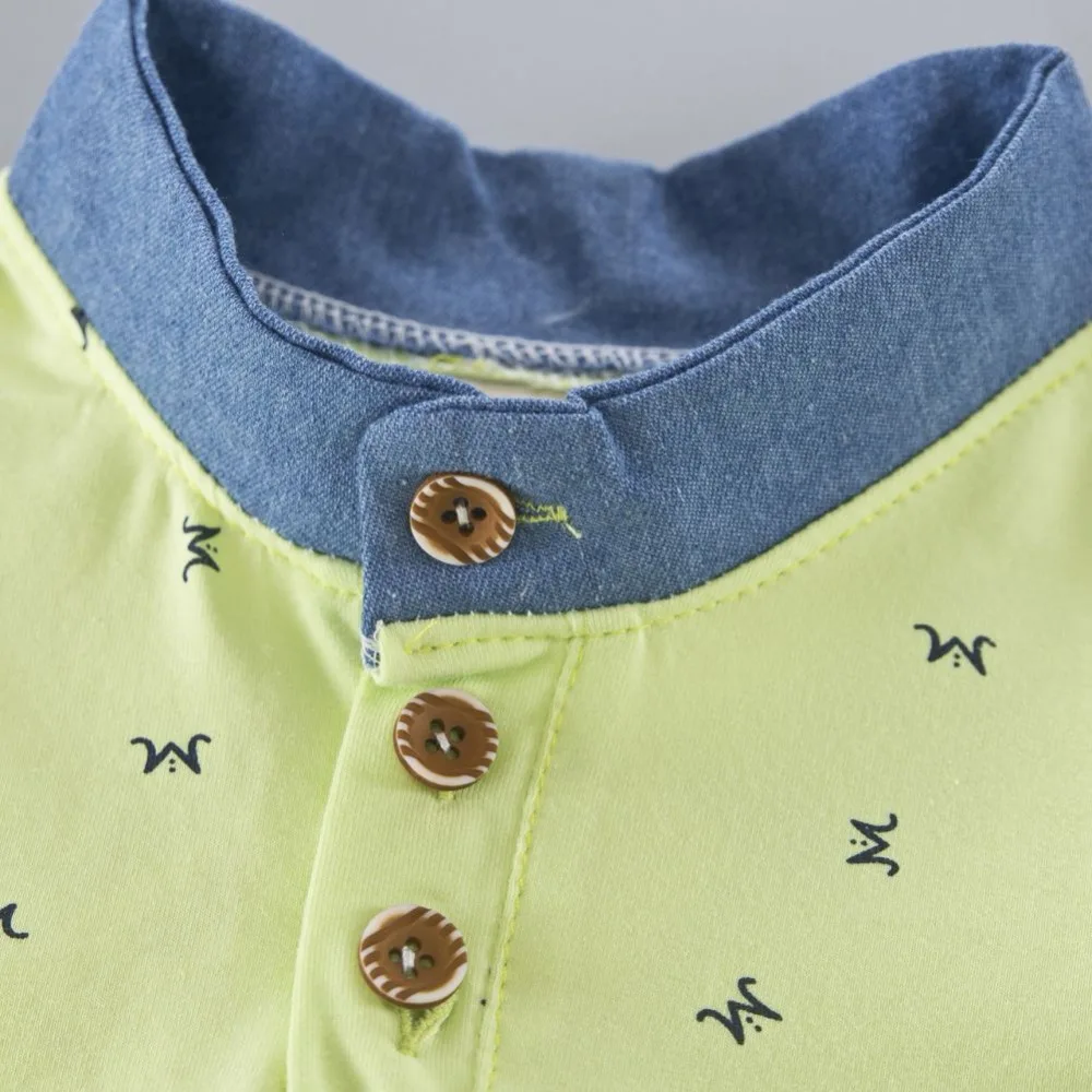 Летняя одежда для маленьких мальчиков Комплекты одежды для новорожденных мальчиков, рубашки с короткими рукавами+ джинсы крутые джинсовые шорты, костюм из 2 предметов