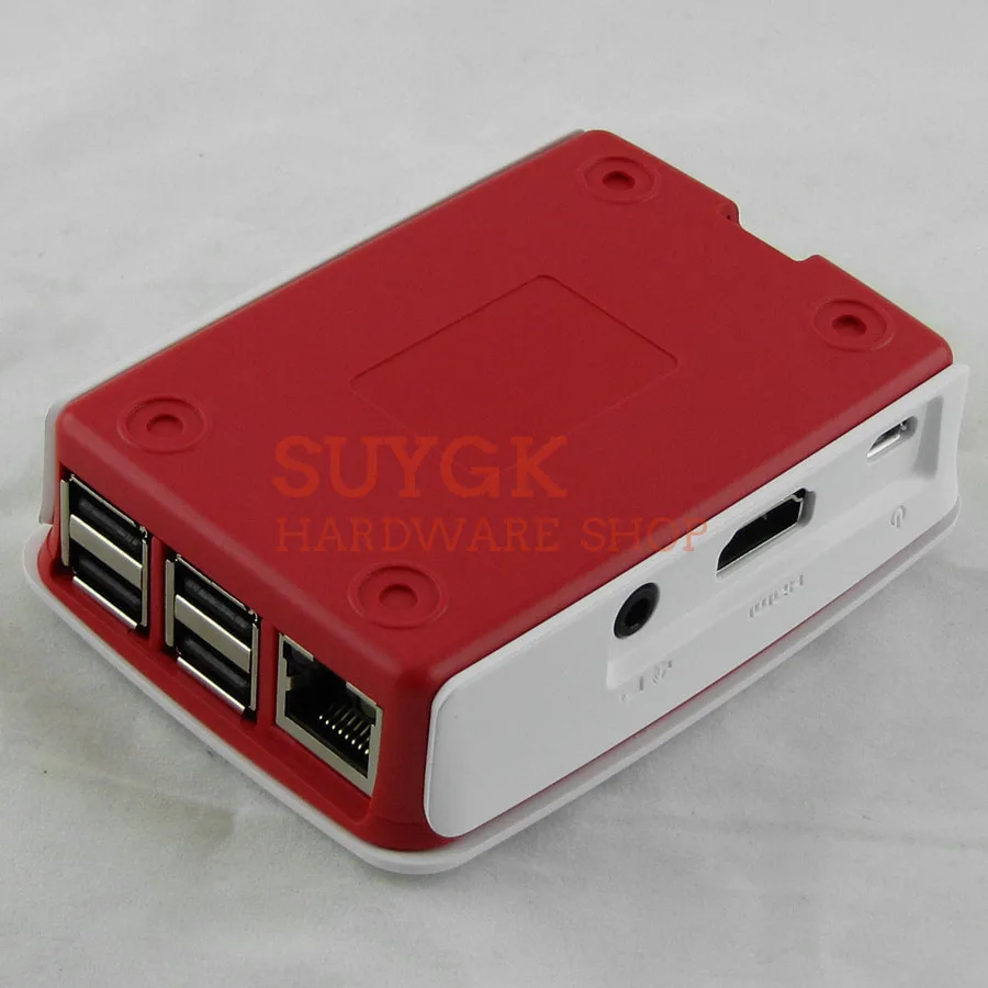 Оригинальная официальная коробка для Raspberry Pi 3 Model B + plus красно белый пластиковый