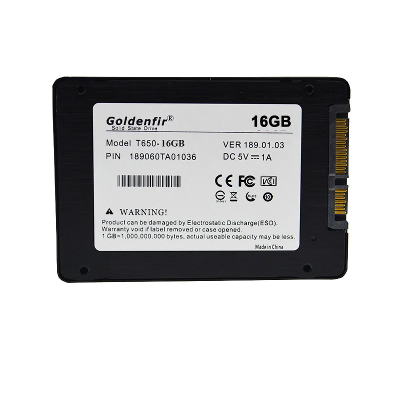 Goldenfir Самая низкая цена SSD 16 Гб 2,5 дюймов Sata2 ssd твердотельный накопитель для компьютера ПК жесткий диск 16 Гб SSD hdd hd