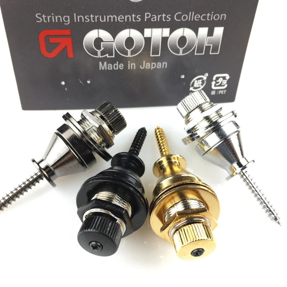 

1 piece GOTOH Guitar Strap Lock Bass Hold Tight Easy Remove Screw Fix for Electric Bass Guitar Strap EPR-2