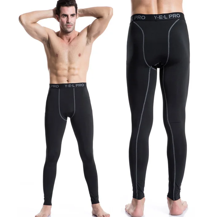 men wearing compression pants