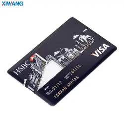 XIWANG Высокое скорость USB карты памяти для кредитных карт 64 Гб 4 8 16 32 128 высокое качество флешки, USB флеш-карта накопитель для подарка