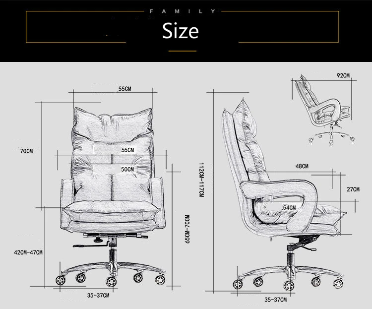 Континентальный босс стул лежащего поднял утолщаются офисные кресла простой стиль вращающееся кресло многофункциональный бытовой