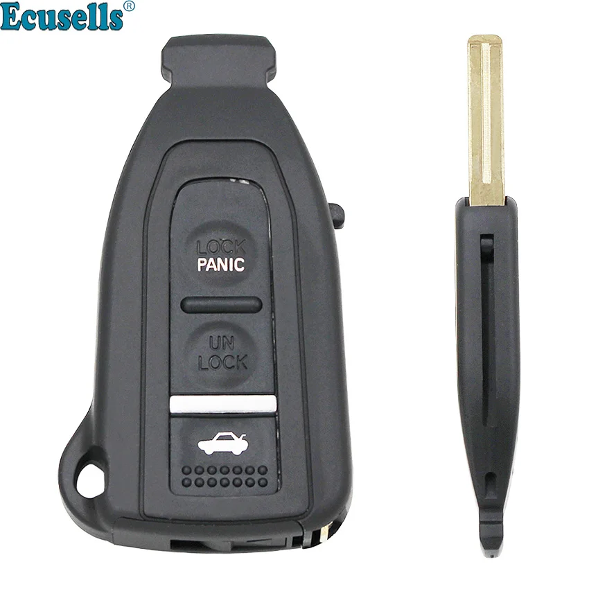 

3 Buttons Smart Prox Remote Key Shell For Lexus LS430 2002 2003 2004 2005 2006 with Uncut Blade