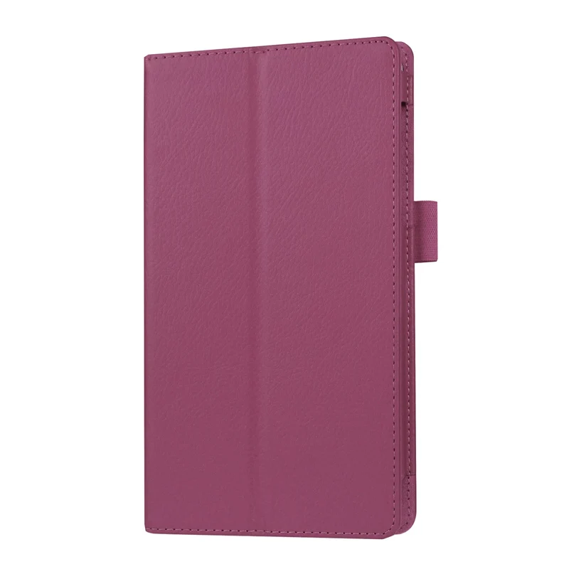 Чехол для lenovo Tab 2 Tab2 A7-20 A7-20F A7 20F " Подставка для планшета кожаный чехол защитный чехол-книжка с зернистой текстурой личи - Цвет: Фиолетовый