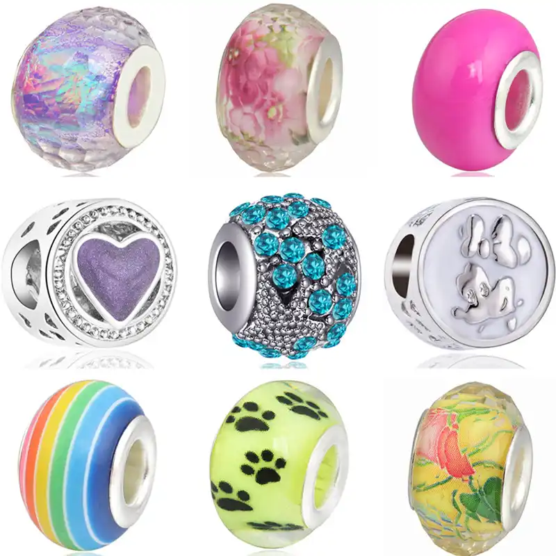 Maxi Diy Schmuck Regenbogen Eis Bowknot Herzen Mickey Emaille Perlen Fit Pandora Charms Armbander Fur Frauen Liebhaber Diy Perles Perlen Aliexpress
