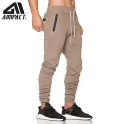 Aimpact Хлопковые Штаны для фитнеса для мужчин бодибилдинга тренировки Gymi Jogger Спортивные Штаны для мужчин Активный спортивный костюм AM5205