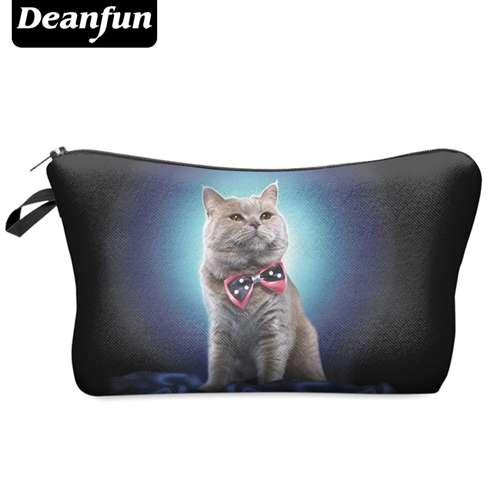 Deanfun Новая мода 3D печать женские косметички с животным узором для путешествий