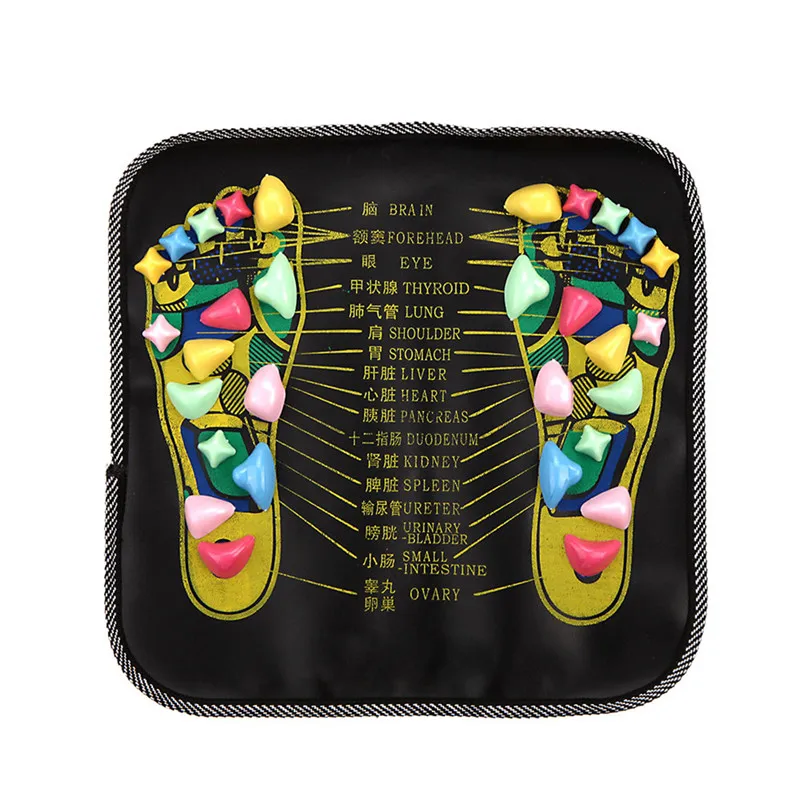 Foot Massage Pad Leg Pain Relieve Relief Walk Massager Mat Square Gravel Health Care Acupressure