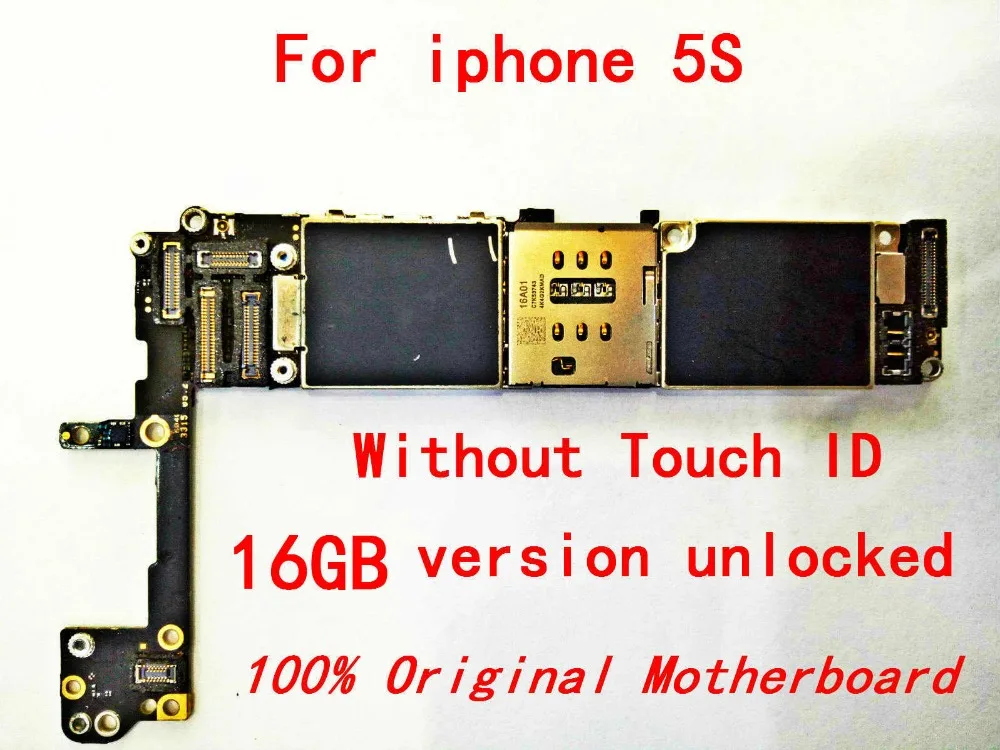 Подарок + 100% оригинальная материнская плата для Apple iPhone 5s 16 ГБ рабочих и