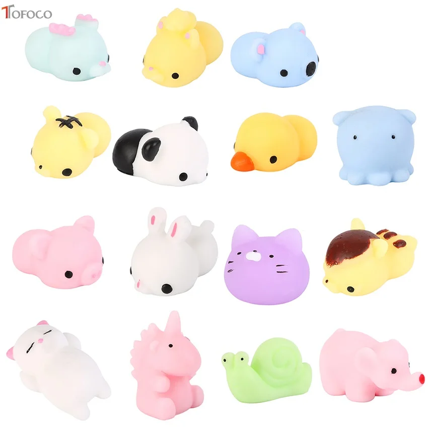Tofoco 10Pcsset Squishy Toy Kawaii Cute Mini Soft Hand Pinch Squeeze Stress Relief Decompression Charm Toys Kid Adult Gifts huismerk kopen in de aanbieding Tofoco 10Pcsset Squishy Toy Kawaii Cute Mini Soft Hand Pinch Squeeze Stress Relief Decompression Charm Toys Kid Adult Gifts huismerk kopen in de aanbieding
