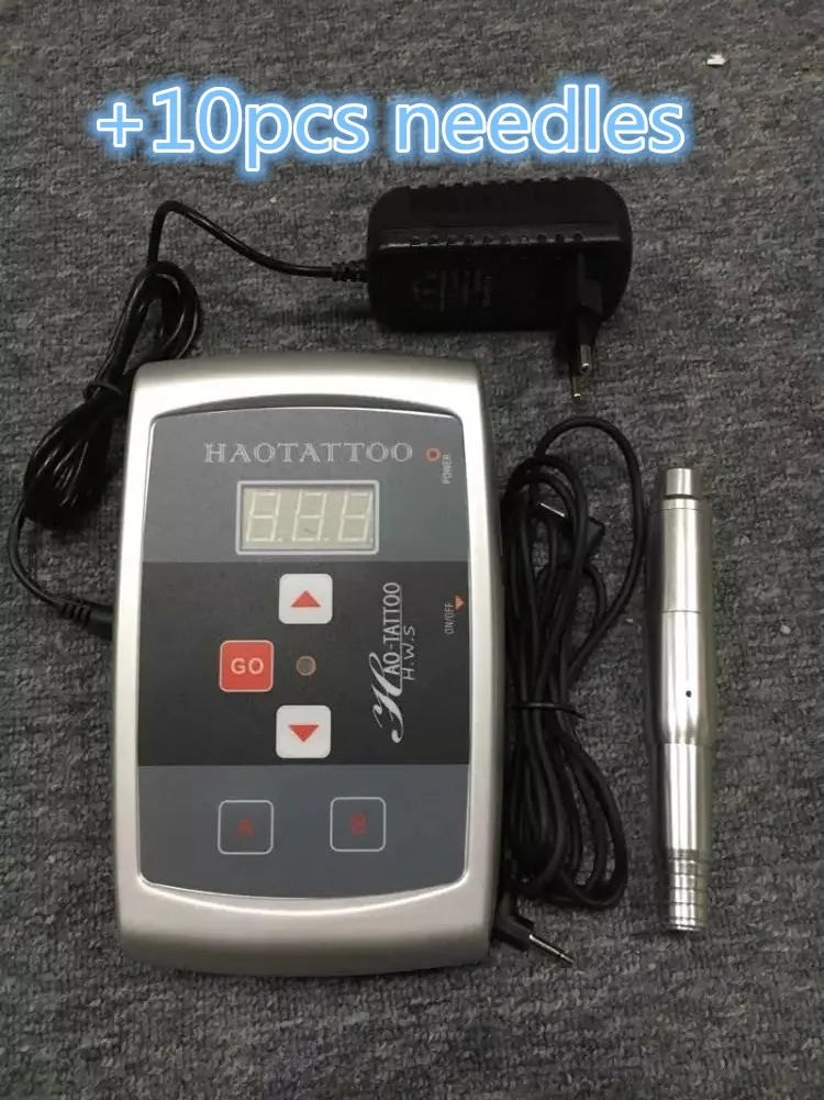 

Digital Permanent Makeup Machine kit High Quality Eyebrow Pen+10pcs free Needles LCD power supply Free shipping
