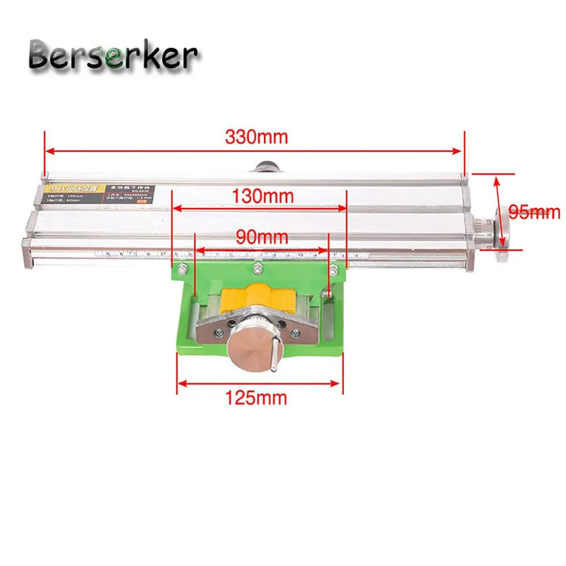 Berserker Рабочая поперечная Таблица составная скамья Рабочий стол X Y Регулировка оси для фрезерного станка прецизионные инструменты BG-6330 корабль США