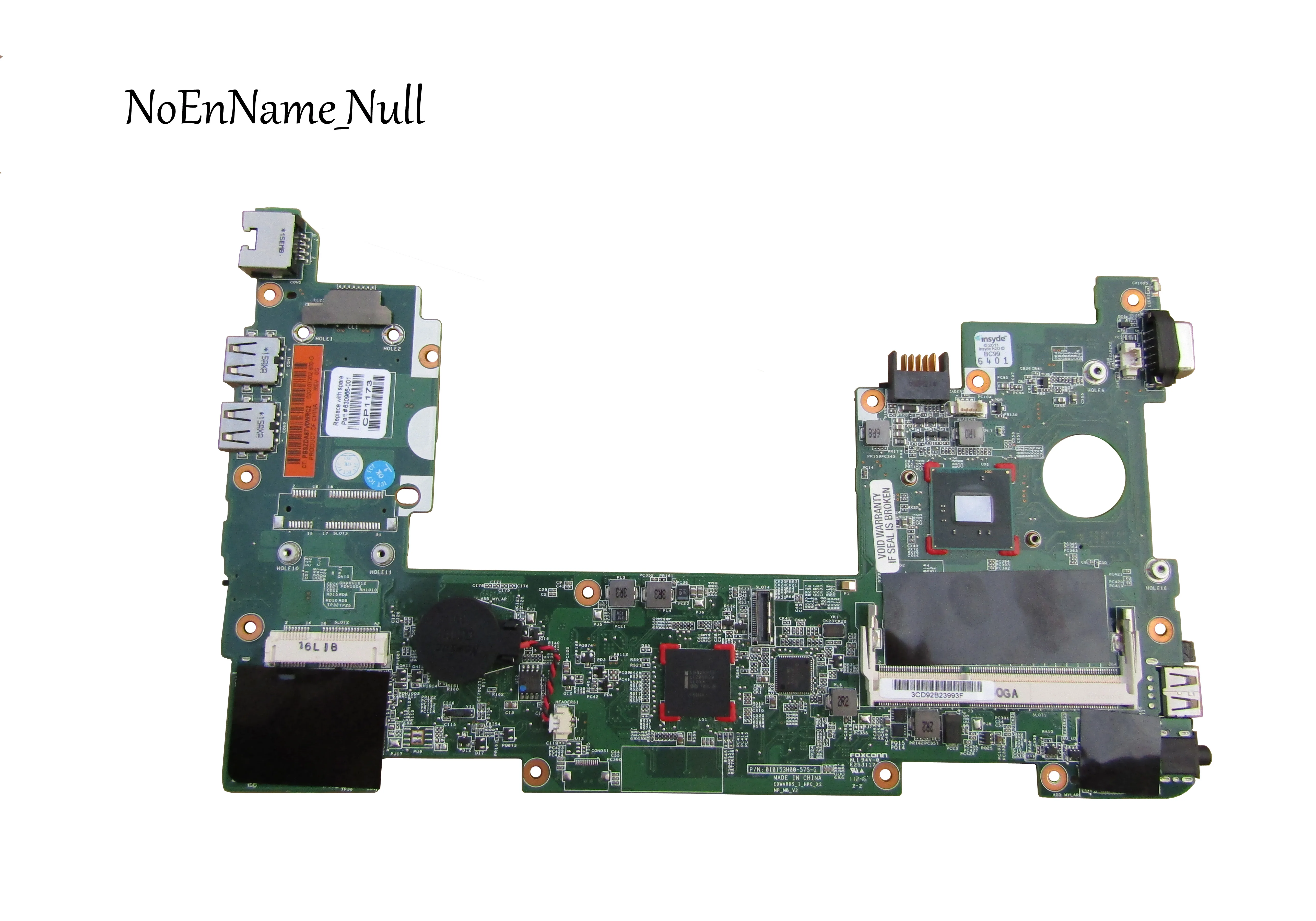 Материнская плата для ноутбука HP mini 110 630966 001 материнская N455 DDR3 полностью